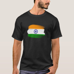 Camiseta Índia Bandeira do Críquete Indiano Oferta de Féria