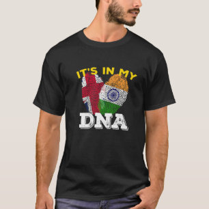 Camiseta Índia Bandeira Orgulhosa Dia do Hindi DNA Ashoka C