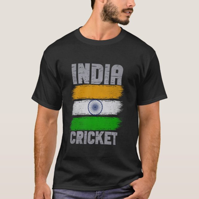 Camiseta Índia Batedores de Ventiladores do Cricketer India (Frente)