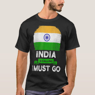 Camiseta Índia chama-me "Tenho de ir às raízes do patrimôni