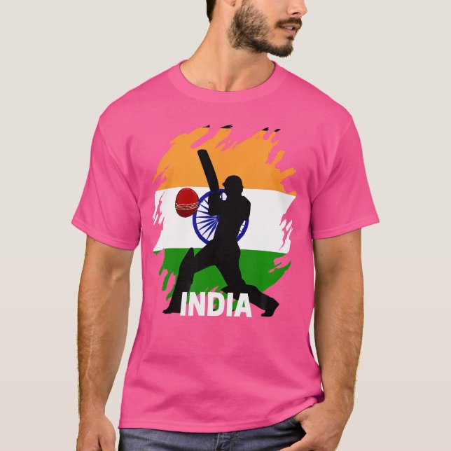 Camiseta Índia Cricke Indian Team Fans Suptives (Frente)