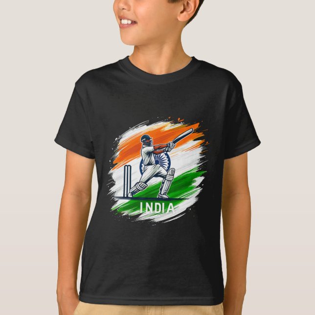 Camiseta India Cricket 3  (Frente)