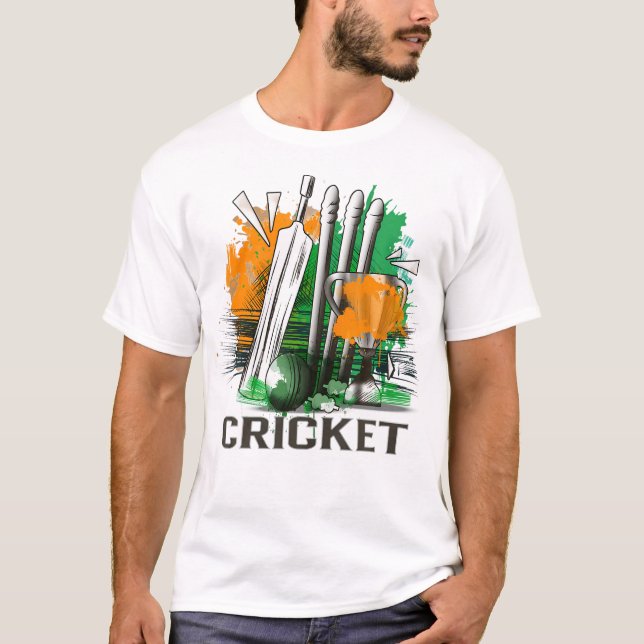Camiseta India Cricket National Fans Team Jersey (Frente)