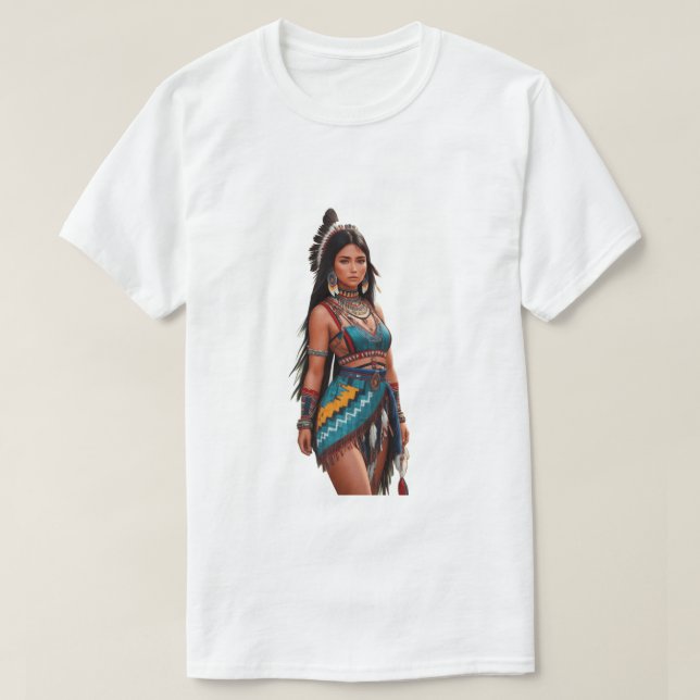 Camiseta índia da natureza (Frente do Design)