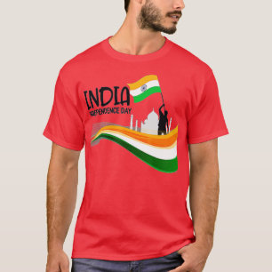 Camiseta Índia Dia da Independência 15 de agosto Bandeira I