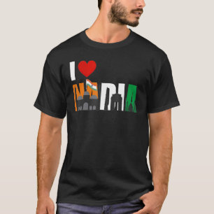 Camiseta Índia Dia da Independência 15 de agosto de 1947 Ba