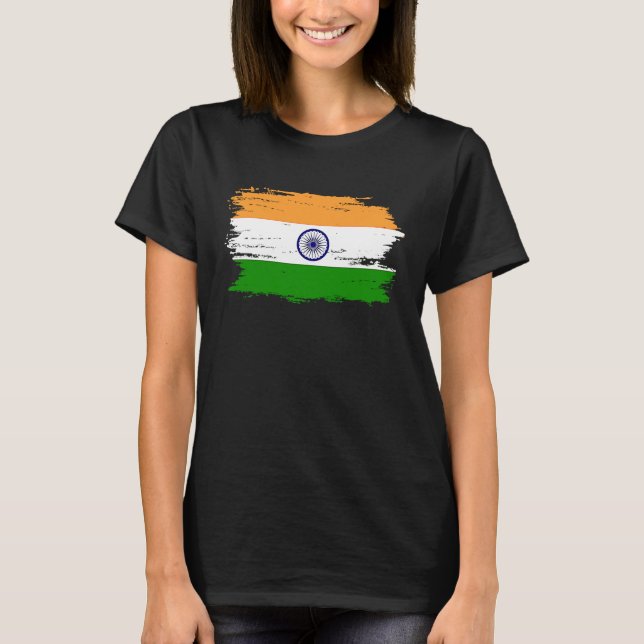 Camiseta India Flag for Proud German Indian (Frente)