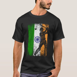 Camiseta Índia Flag Indian Cricket Jersey Fan Player treina