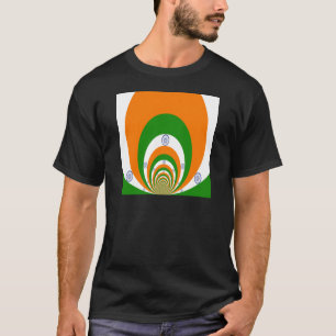 Camiseta Índia Flag Kaleidoscope: Unidade sem fim e Patriot