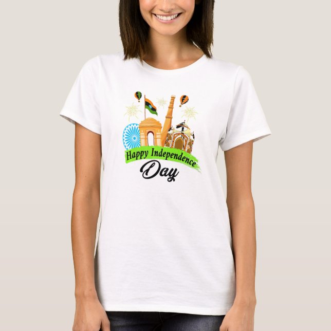 Camiseta India Independence Day August 15 2021 (Frente)