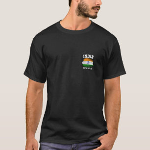 Camiseta Índia, Índia, Sinalizador, Souvenirs, Férias Crick