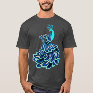 Camiseta Índia Pássaro Ornamental Pássaro Doado Pavão