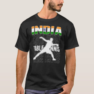 Camiseta Índia Ping Pong - Orgulho de apoio à Tênis Mesa na