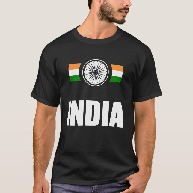 Camiseta Indian Cricket Supporters Jersey India Cricket Fan (Frente)