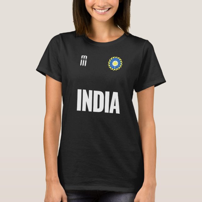 Camiseta Indian Cricket Supporters Jersey India Cricket Fan (Frente)