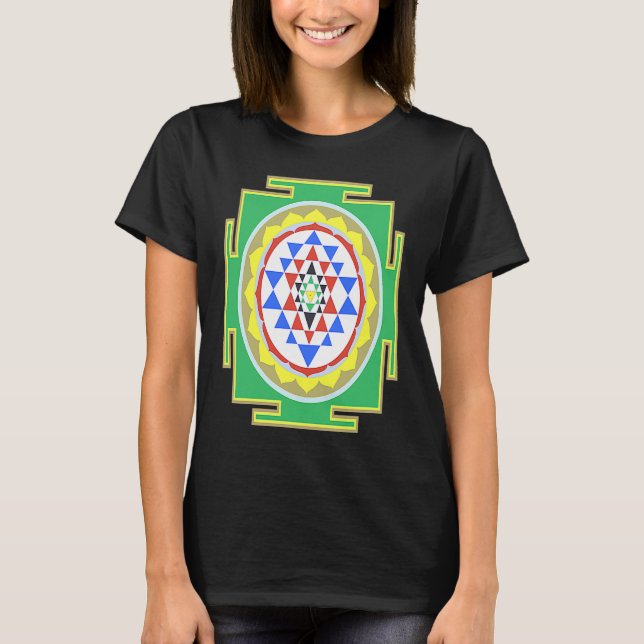 Camiseta Indian Hindu Wedding  for Indians Sri Yantra Diagr (Frente)