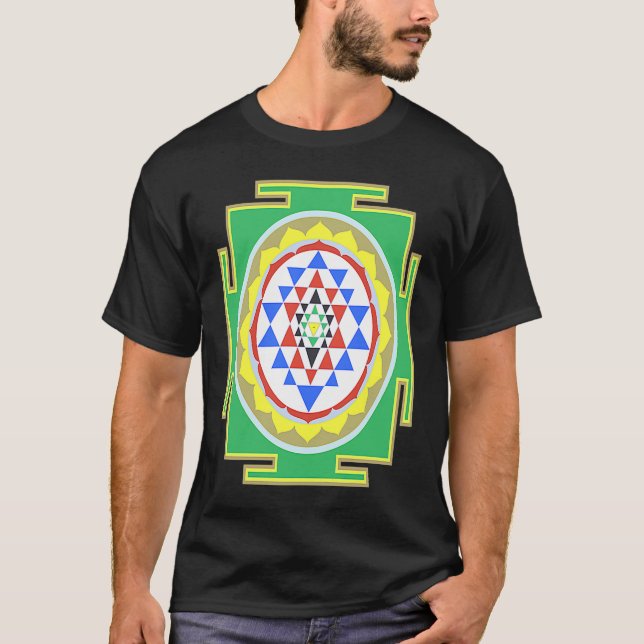 Camiseta Indian Hindu Wedding  for Indians Sri Yantra Diagr (Frente)
