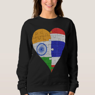 Camiseta Indian Thai Flag Heart