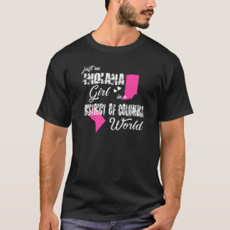 Camiseta Indiana Apenas Uma Menina De Indiana Em Um Distrit
