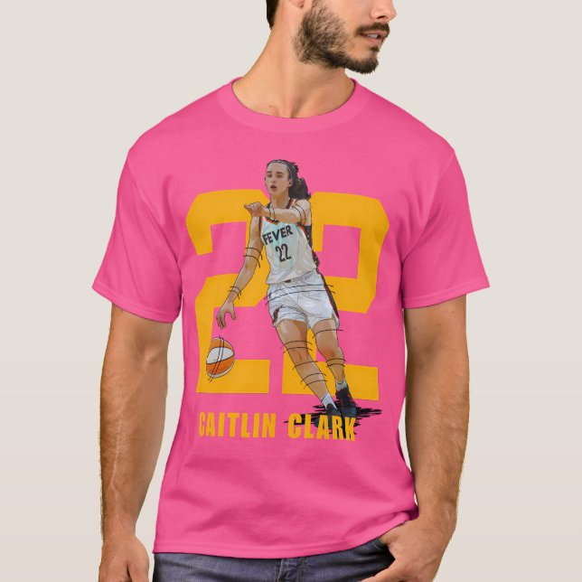 Camiseta Indiana Caitlin Clark 22 Cartoon Women Basball (Frente)