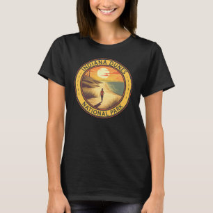 Camiseta Indiana Dunes National Park Viagem Art Vintage