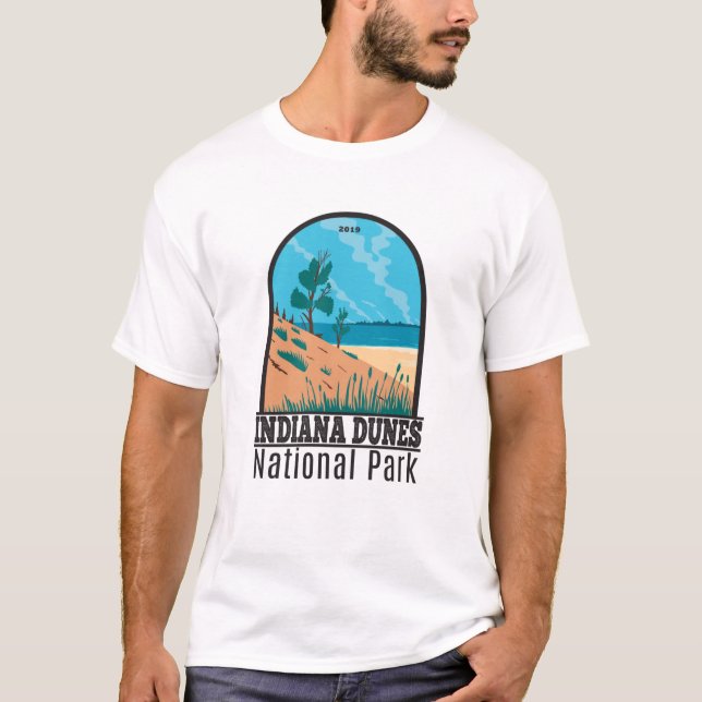 Camiseta Indiana Dunes National Park Vintage (Frente)