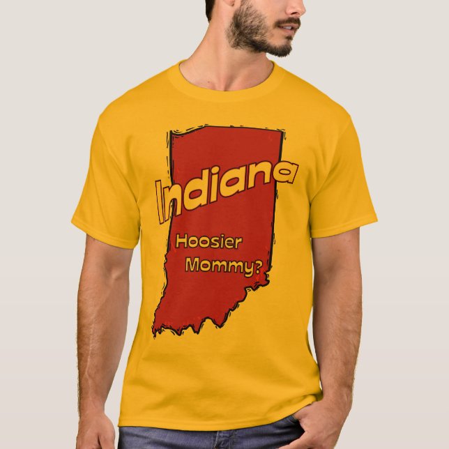 Camiseta Indiana em mamães do Hoosier do ~ da divisa dos (Frente)