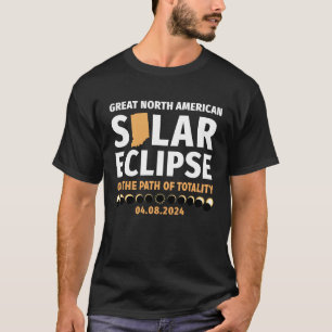 Camiseta Indiana No Caminho Da Totalidade Solar Eclipse 04