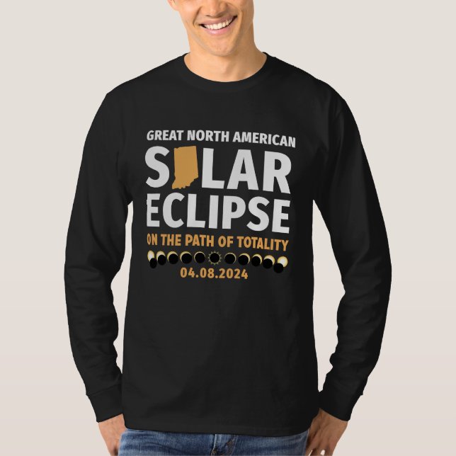 Camiseta Indiana On The Path Of Totality Solar Eclipse 04 0 (Frente)