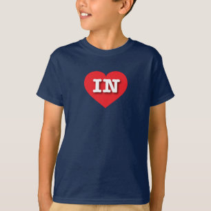 Camiseta Indiana Red Heart - Eu adoro IN
