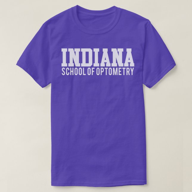 Camiseta Indiana School of Optometry (Frente do Design)
