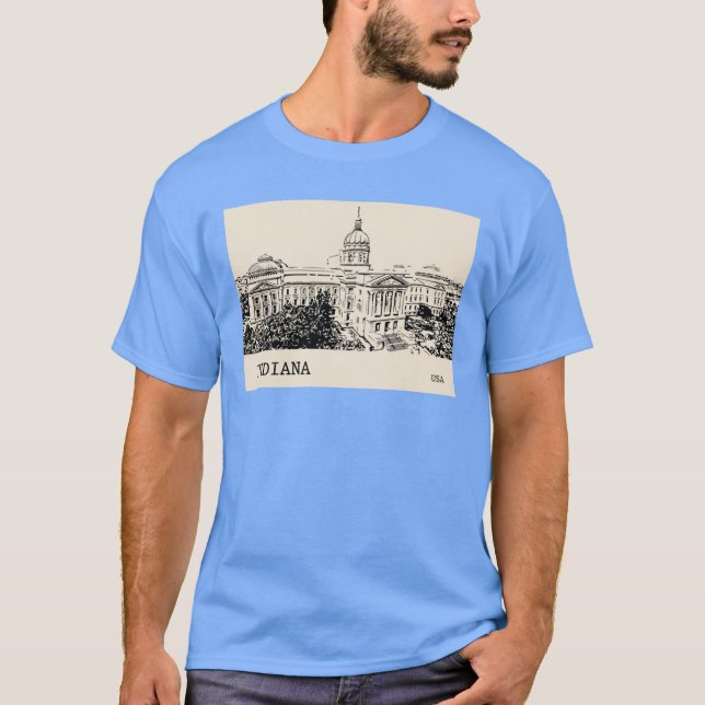 Camiseta Indiana State EUA Oversized 2 (Frente)