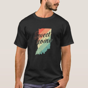 Camiseta Indiana Sweet Home Map EUA