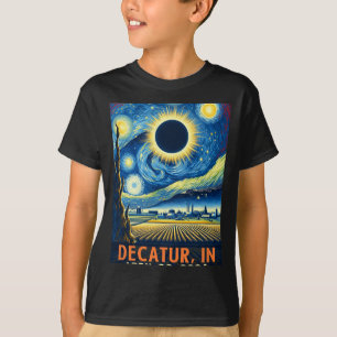 Camiseta Indiana Total Solar Eclipse 2024 Starry Night