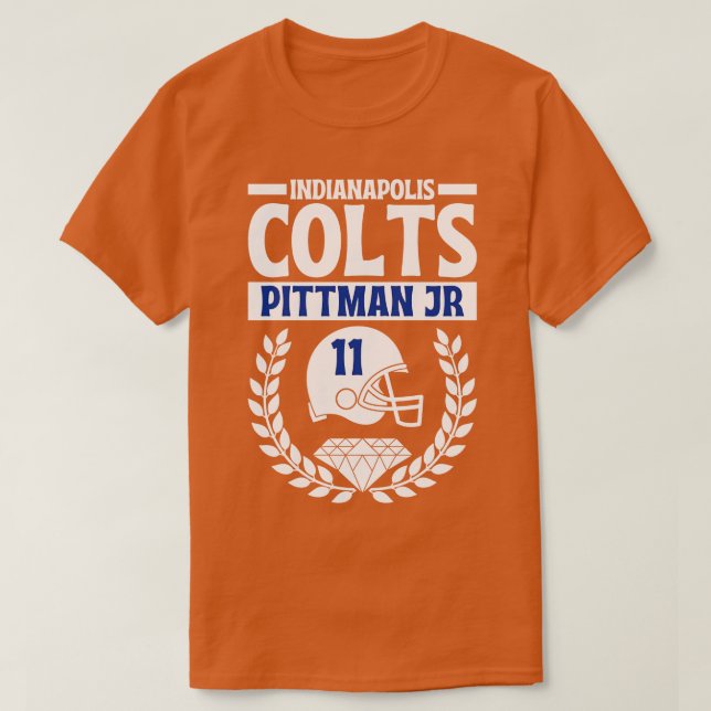 Camiseta Indianápolis Colts Pittman Jr 11 American 1 (Frente do Design)