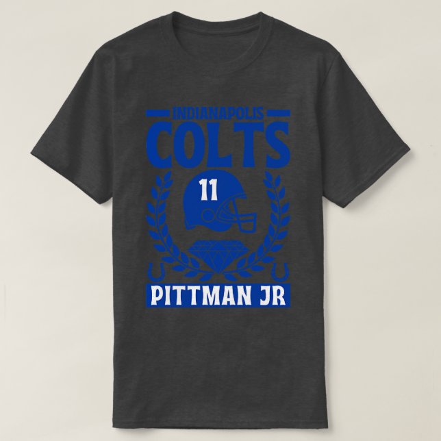 Camiseta Indianapolis Colts Pittman Jr 11 Americano (Frente do Design)