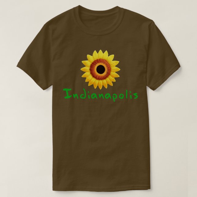 Camiseta Indianápolis Girassol (Frente do Design)