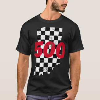 Camiseta Indianapolis  Indiana State 500 Race Car Distresse
