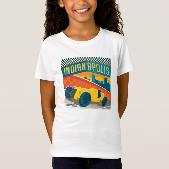 Camiseta Indianapolis, Indiana | Vintage Racer (Frente)