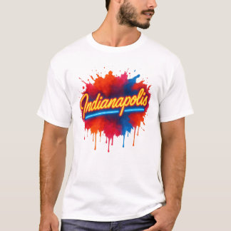 Camiseta Indianápolis Neon - Pintor Colorido Retroativo