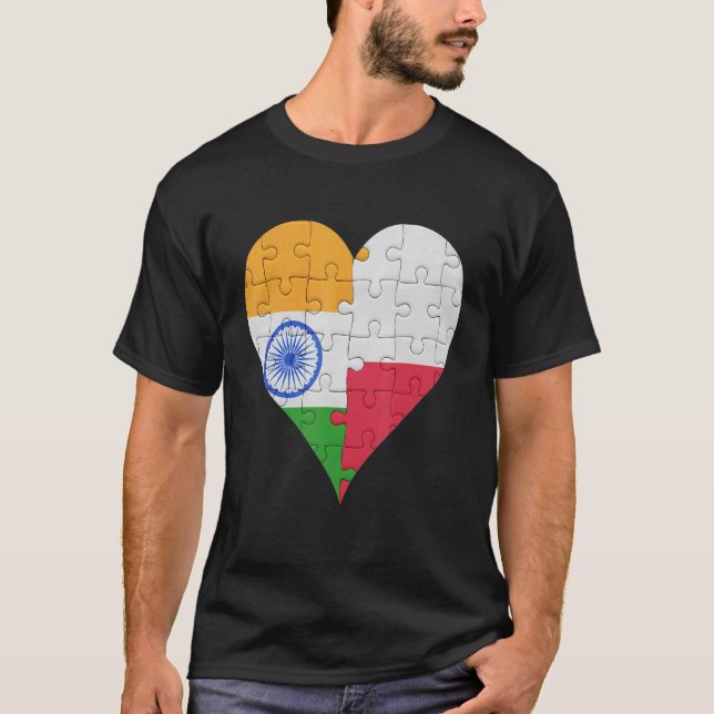 Camiseta Indiano Flag Heart (Frente)