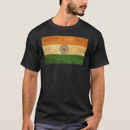 Camiseta Indiano Flag Vintage Grunge Men's Black