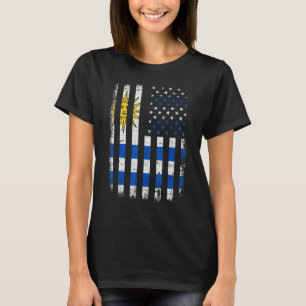 Camiseta Indiano uruguaio-americano Raízes uruguaias Urugua