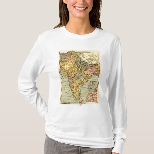 Camiseta IndiaPanoramic MapIndia (Frente)