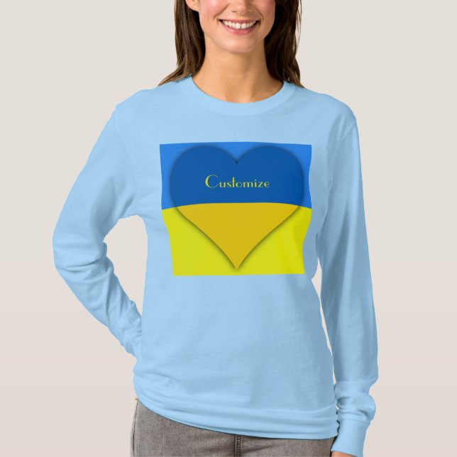 Camiseta Indicador da Ucrânia Blue Yellow Thunder_Cove (Frente)