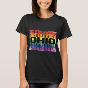 Camiseta Indicador de Orgulho gay de Ohio