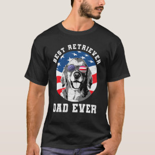 Camiseta Indicador de Pai De Retriever De Melhor Ouro De Me