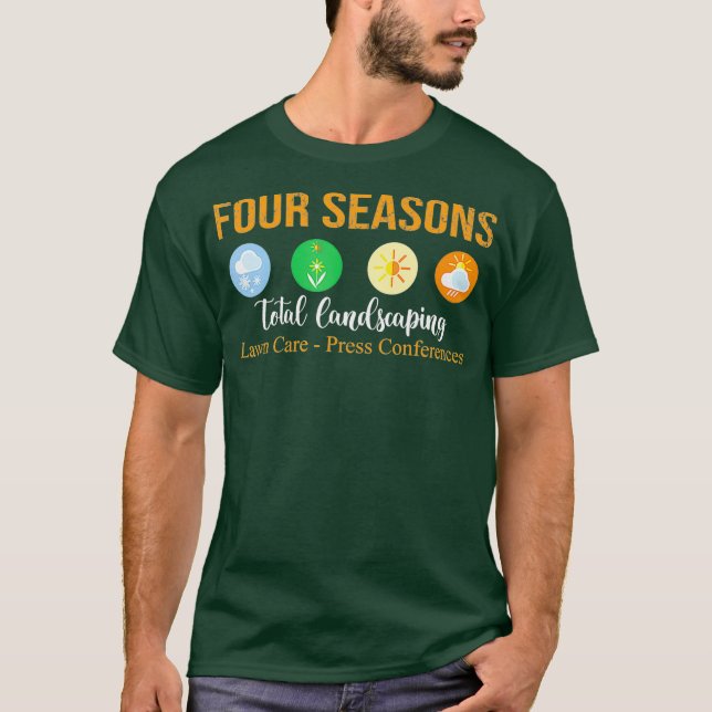 Camiseta Índice Gráfico de Paisagem Total de Quatro Épocas (Frente)
