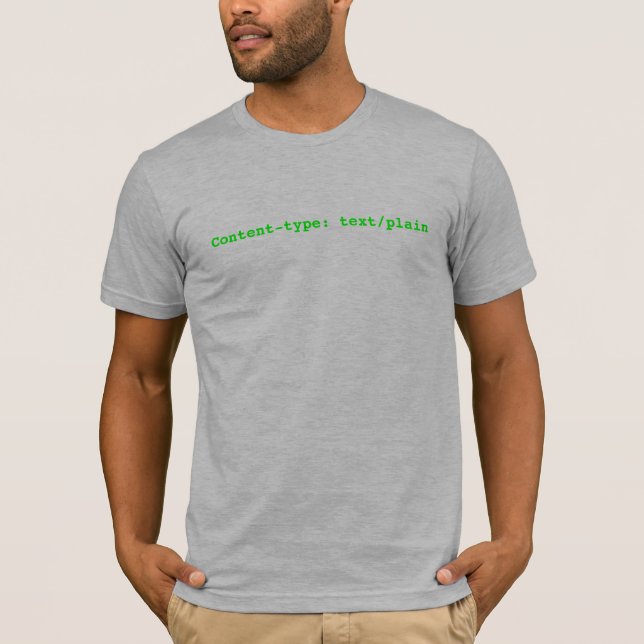 Camiseta Índice-tipo: texto/liso (Frente)