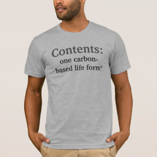 Camiseta Índices, negação
